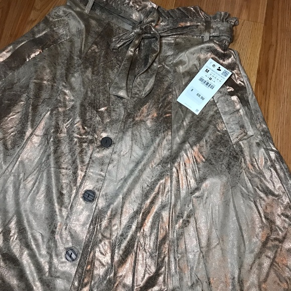 New with tag zara pleated midi skirt - Picture 4 of 8